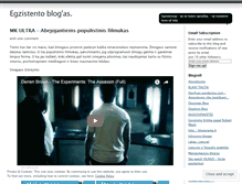 Tablet Screenshot of egzistencija.wordpress.com