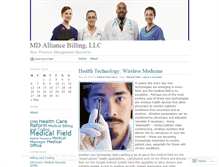 Tablet Screenshot of mdalliancebilling.wordpress.com