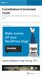 Mobile Screenshot of constitutionconnectedyouth.wordpress.com
