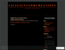 Tablet Screenshot of lilalscustomcreations.wordpress.com