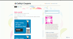 Desktop Screenshot of cathyscoupons.wordpress.com