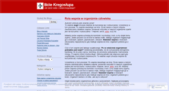 Desktop Screenshot of bolekregoslupa.wordpress.com