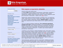 Tablet Screenshot of bolekregoslupa.wordpress.com