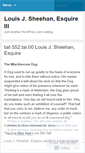 Mobile Screenshot of louis3j3sheehan3esquire.wordpress.com