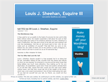 Tablet Screenshot of louis3j3sheehan3esquire.wordpress.com