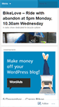 Mobile Screenshot of bikelove.wordpress.com