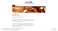 Desktop Screenshot of piccololatte.wordpress.com