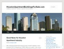 Tablet Screenshot of houstonapartmentbuildingsforsale.wordpress.com