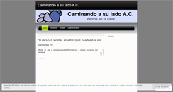 Desktop Screenshot of caminandoasulado.wordpress.com