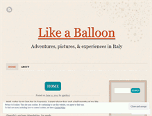 Tablet Screenshot of likeaballoon.wordpress.com