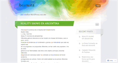 Desktop Screenshot of beamata.wordpress.com