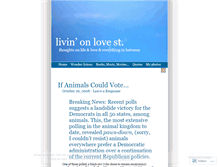 Tablet Screenshot of livinonlovest.wordpress.com