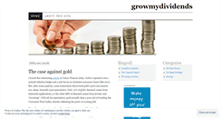 Desktop Screenshot of growmydividends.wordpress.com