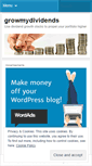 Mobile Screenshot of growmydividends.wordpress.com