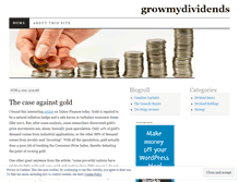 Tablet Screenshot of growmydividends.wordpress.com