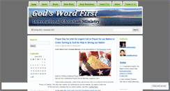 Desktop Screenshot of godswordfirst.wordpress.com