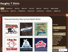 Tablet Screenshot of naughtyshirts.wordpress.com