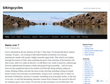 Tablet Screenshot of bikingcycles.wordpress.com