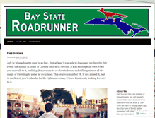 Tablet Screenshot of baystateroadrunner.wordpress.com