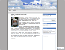 Tablet Screenshot of dantepoet.wordpress.com