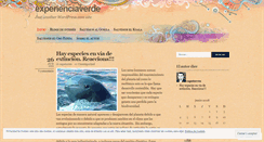 Desktop Screenshot of experienciaverde.wordpress.com