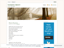 Tablet Screenshot of lookingabout26.wordpress.com