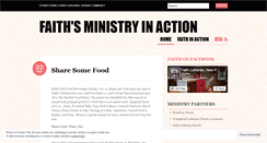 Desktop Screenshot of faithministryinaction.wordpress.com