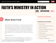 Tablet Screenshot of faithministryinaction.wordpress.com