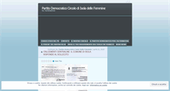 Desktop Screenshot of partitodemocraticoisola.wordpress.com