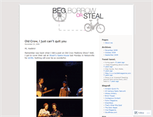 Tablet Screenshot of begborroworsteal.wordpress.com