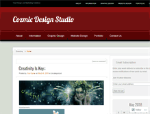 Tablet Screenshot of cozmicdesign.wordpress.com
