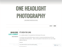 Tablet Screenshot of oneheadlightphotography.wordpress.com