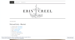 Desktop Screenshot of erincreel.wordpress.com