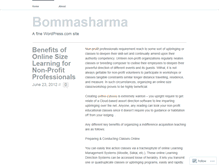 Tablet Screenshot of bommasharma.wordpress.com