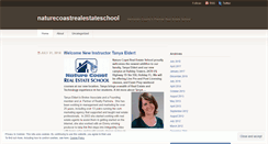 Desktop Screenshot of naturecoastrealestateschool.wordpress.com