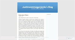 Desktop Screenshot of justinwestmeganjenks.wordpress.com
