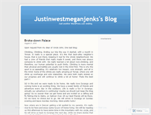Tablet Screenshot of justinwestmeganjenks.wordpress.com