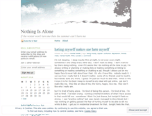 Tablet Screenshot of nothingisalone.wordpress.com