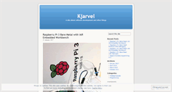 Desktop Screenshot of kjarvel.wordpress.com