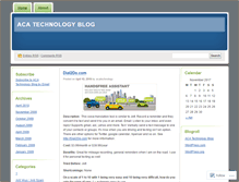 Tablet Screenshot of acatechnology.wordpress.com