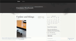 Desktop Screenshot of gundamwarheads.wordpress.com