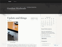 Tablet Screenshot of gundamwarheads.wordpress.com