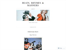 Tablet Screenshot of beatsrhymesandmanners.wordpress.com