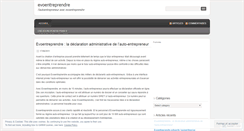 Desktop Screenshot of evoentreprendre.wordpress.com