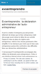 Mobile Screenshot of evoentreprendre.wordpress.com