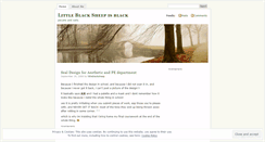 Desktop Screenshot of littleblacksheep.wordpress.com