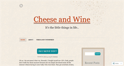 Desktop Screenshot of cheeseandwinestudentlife.wordpress.com