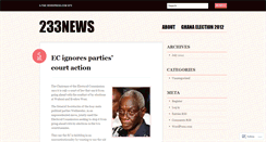 Desktop Screenshot of 233news.wordpress.com