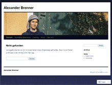 Tablet Screenshot of alexanderbrenner.wordpress.com