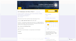 Desktop Screenshot of carolinalotterysystems.wordpress.com